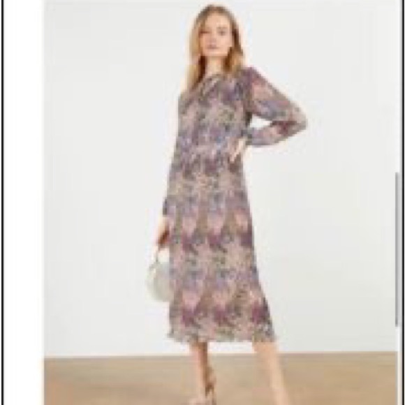 Ted Baker midi pink dress - Picture 2 of 3